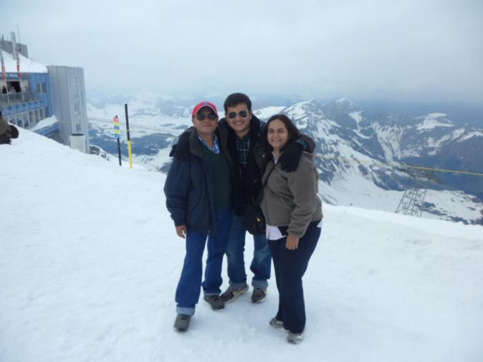 A picture with my Mom and dad