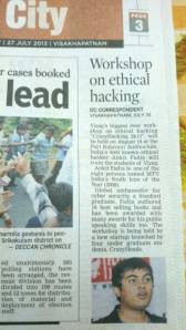 Deccan Chronicle coverage