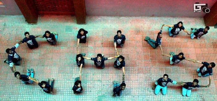 A formation of CHS depicting CrazyHeadS by the team