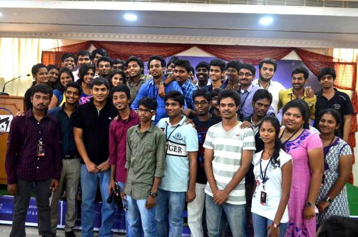 Team CHS with Ankit Fadia during CrazyHacking 2k13